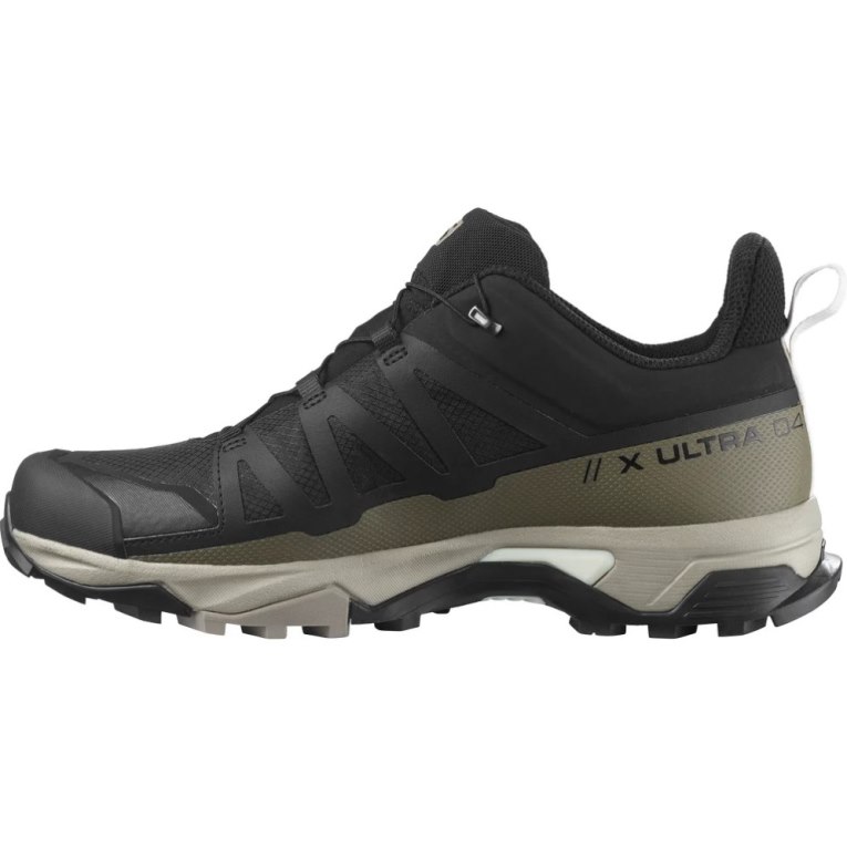 Tenis Senderismo Salomon X Ultra 4 GTX Hombre Negros Verde Oliva | MX XEST280